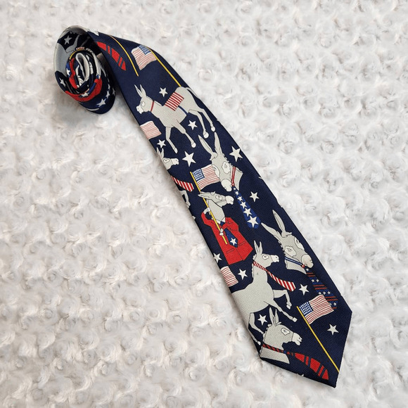 A. ROGERS Democrat Donkey Political Tie (4590) - Picture 1 of 3